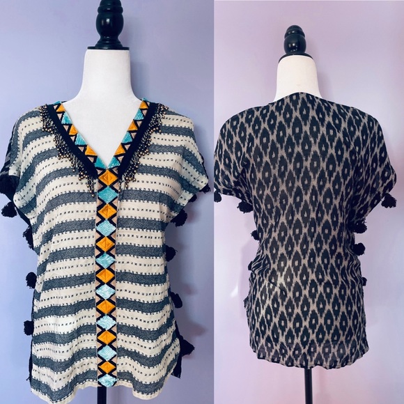 Anthropologie Tops - Anthropologie Floreat kaftan top